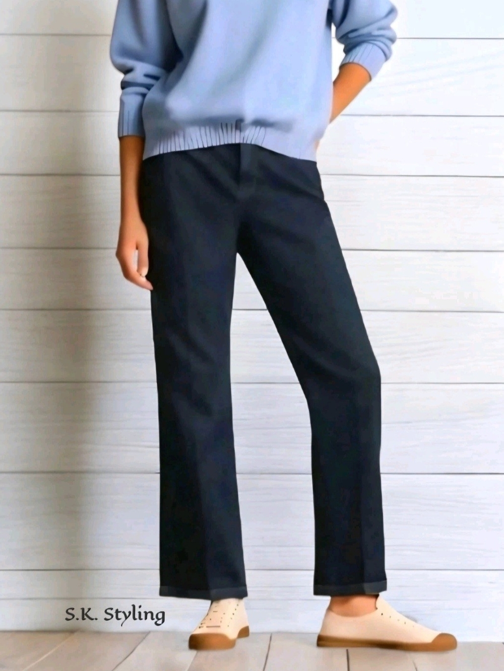 Gloria Vanderbilt 'Amanda' Dark Wash Stretch Straight Jean's size 6 Short 29×28